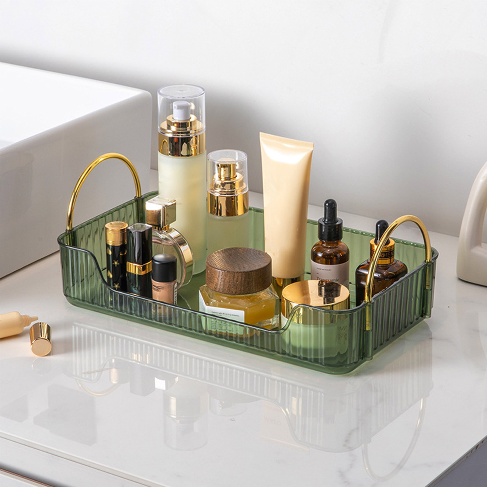 Luxury Skincare Tray - Organizer da Bagno di Lusso in