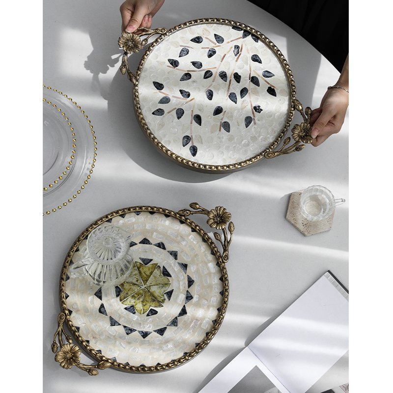 Luxury Skincare Tray - Vassoio in metallo creativo di lusso