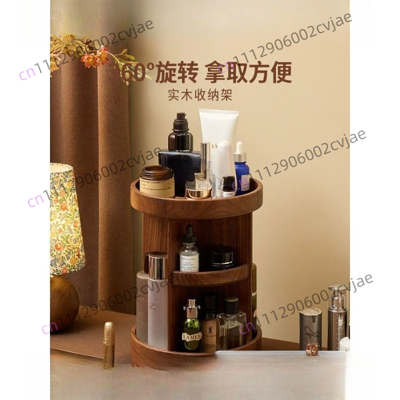 Luxury Skincare & Spa Reviews - Scatola porta cosmetici girevole in legno