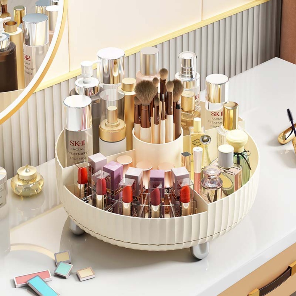 Luxury Skincare Tray - Scatola porta cosmetici di lusso girevole,