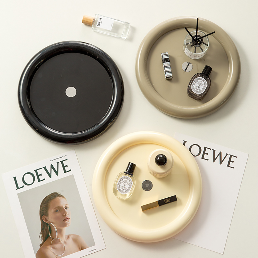 Luxury Skincare Tray - Organizzatore cosmetico rotante Organizzatore cosmetico leggero